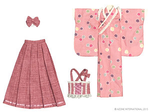 Modish Kimono/Hakama Set -Star Candy- (Pink), Azone, Accessories, 1/6, 4582119982553